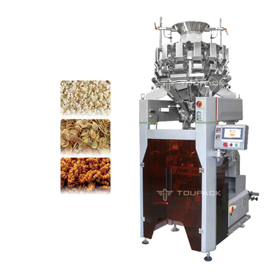 14 Head All In One Weigher เครื่องบรรจุอาหารพอง Multihead Weigher 4kw