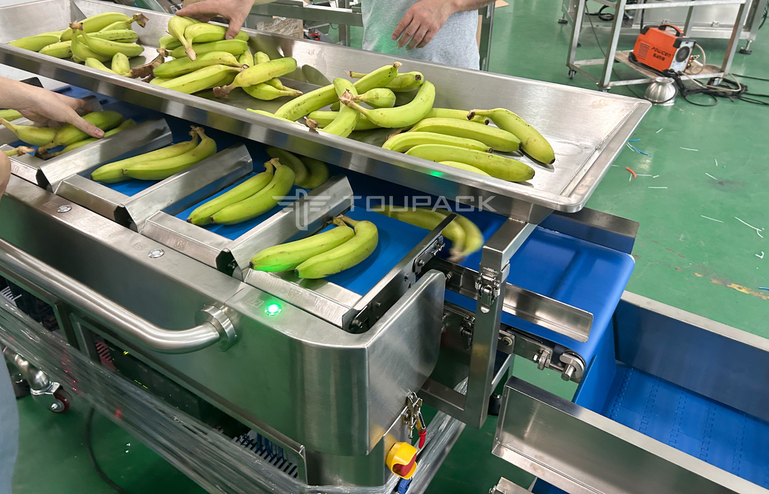 โรงงานอุตสาหกรรม Semi Auto Mesh Net Bag Weighing Counting Netting Clipping Packaging Machine สําหรับผลไม้กล้วย