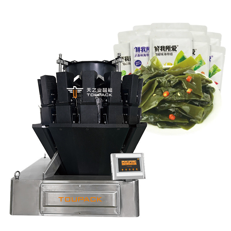 อัตโนมัติ Kelp Screw Feeder รวมน้ําหนัก เติมผลิตภัณฑ์ติด อาหาร เนื้อ ปลา เนื้อวัว ไก่ Multihead Weigher