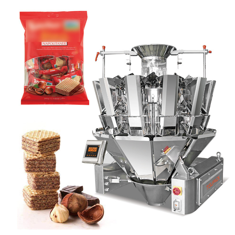 12 หัว Multihead Weigher Nail Packing Machine เครื่องบรรจุเล็บหลายหัว เครื่องบรรจุกระปุกหลายฟังก์ชัน เครื่องบรรจุ