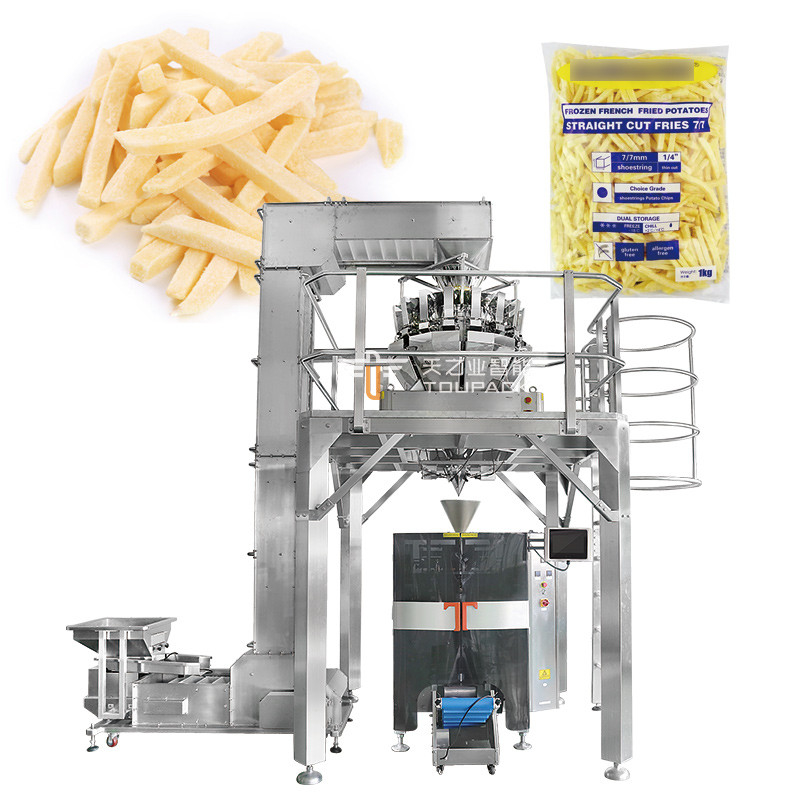 Muti-Function ความเร็วสูง หม้อเนื้อ Frozen Vffs ลดตัว กล่องบรรจุ กล่องกระเป๋า ผัก Frozen Multihead Weigher