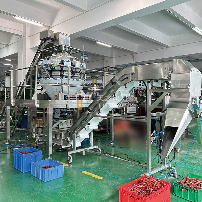 กรุงเทพมหานคร Sausage Multiheads Belt Feeder รวมเครื่องชั่ง หมาปัง Hot Dog กรุงเทพมหานคร Sausage Belt เครื่องชั่งเครื่องบรรจุ