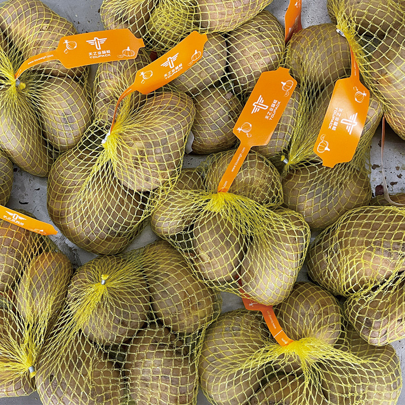 เครื่องบรรจุกระเป๋า Orange Net กระเทียมฝรั่ง กระเป๋า Net Clipper Packer Mesh Bag Sealing Clipping Machine
