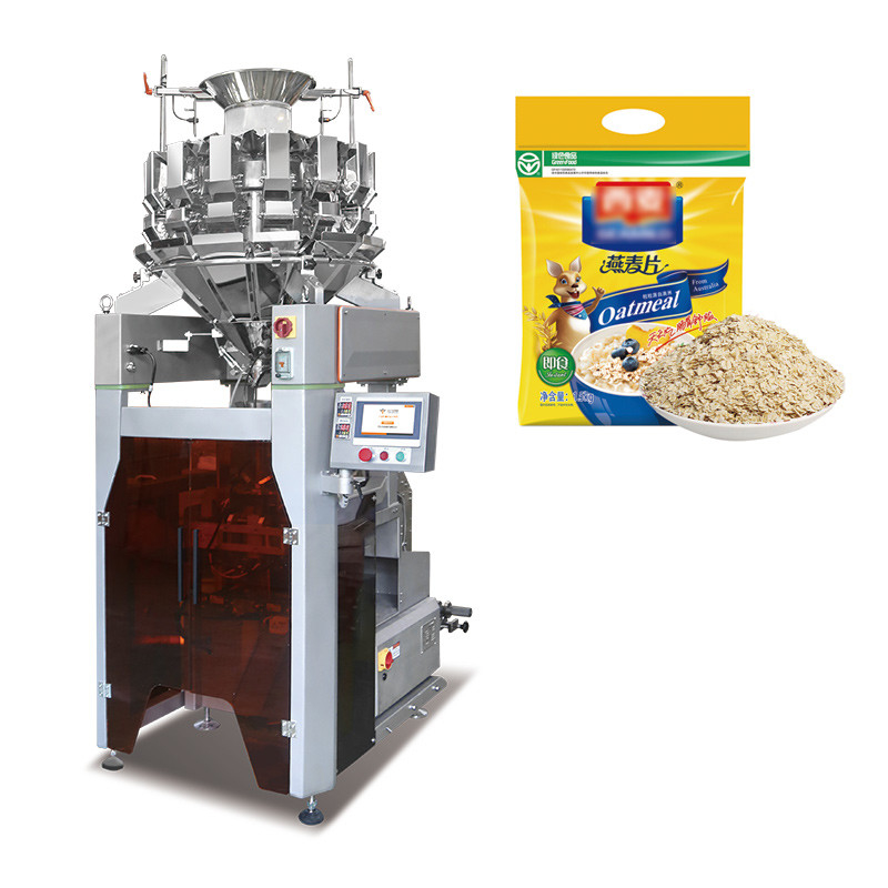 เครื่องชั่งไนโตรเจนอัตโนมัติ Multi Head Weigher Snack Food Vffs พร้อมเครื่องตรวจโลหะ