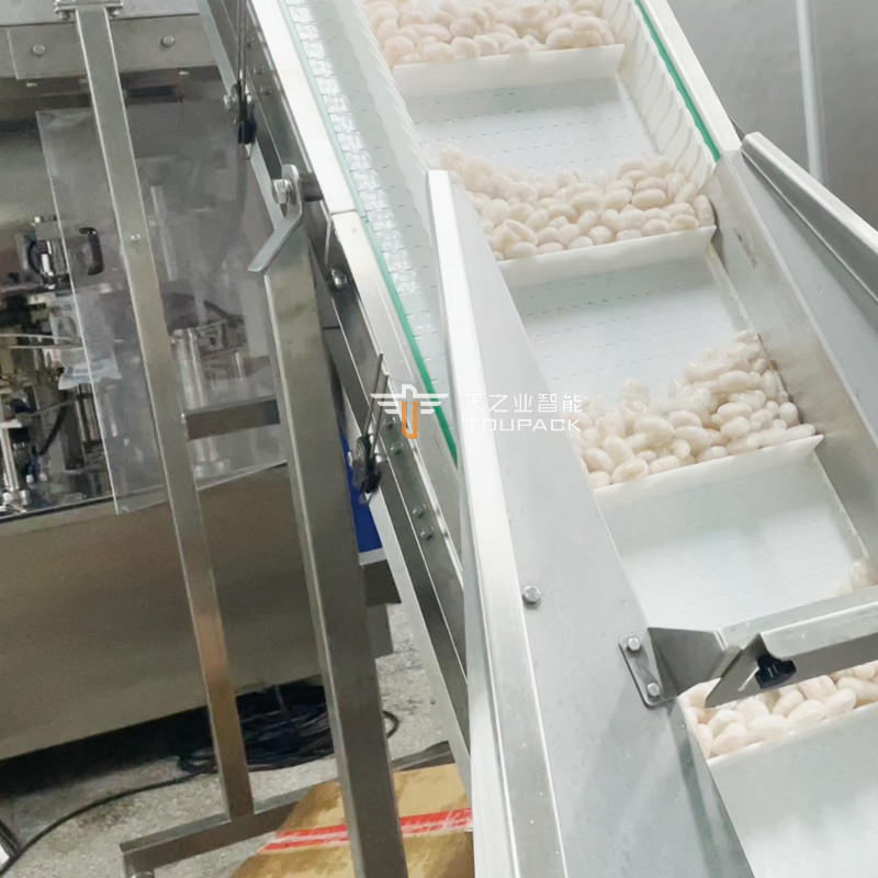 ป๊อปคอร์น ไก่หลายฟังก์ชัน เครื่องใส่ถุงทรงไม่เรียบร้อย เครื่องวางถุงแบบยืนอัตโนมัติ