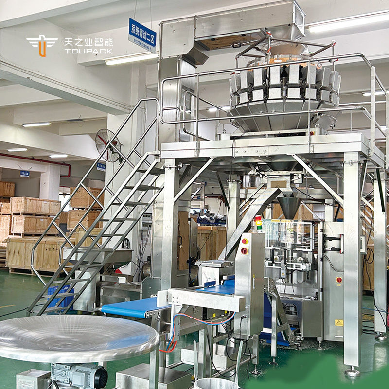 12 หัว Multihead Weigher Nail Packing Machine เครื่องบรรจุเล็บหลายหัว เครื่องบรรจุกระปุกหลายฟังก์ชัน เครื่องบรรจุ