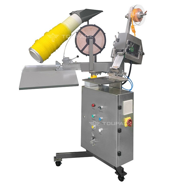 เครื่องบรรจุถุงตาข่ายผัก แครอท ระบบถุงตาข่ายกึ่งอัตโนมัติ เครื่องชั่งน้ำหนักบรรจุ