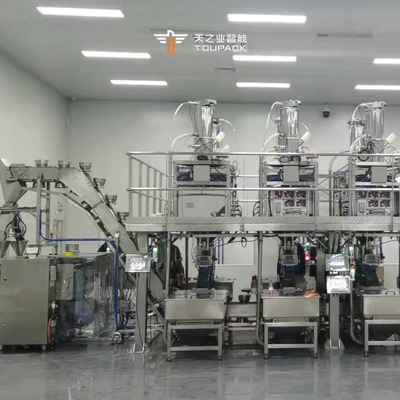 VFFS 1kg 2kg 5kg เครื่องชั่งอัตโนมัติ ถุงอาหารสัตว์ แพคเกจ เครื่องปิด เครื่องบรรจุอาหารนก