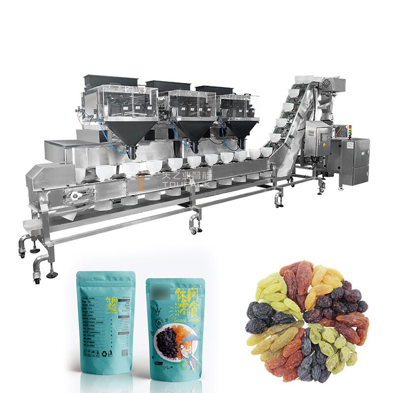 Multi-Ingredient Mix Weighing Packaging Line | 2–14 Materials for Nuts, Dried Fruits, Pet Food & Fruit Cereal