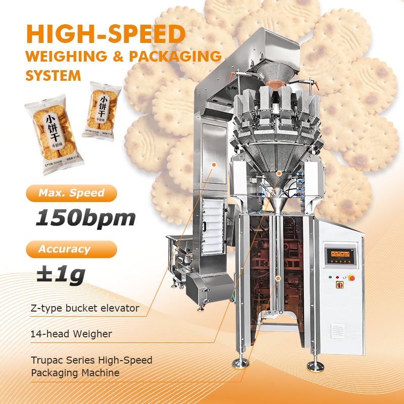 High Speed Vertical Packaging Machine with Multihead Weigher for Snacks, Chips, Nuts and Pet Food Bags