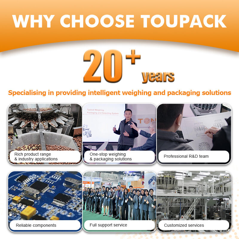 เครื่องบรรจุ Doypack อัตโนมัติสำหรับเม็ดมะม่วงหิมพานต์อัลมอนด์ขนมขบเคี้ยวยืนขึ้นถุง