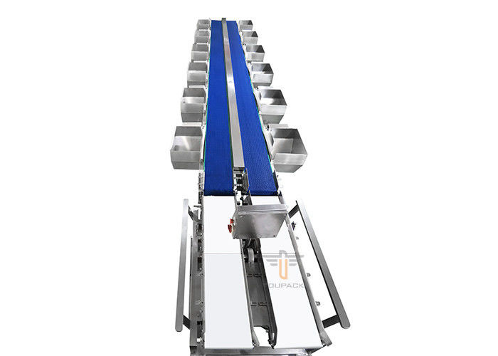 เครื่องคัดแยกน้ำหนัก Multihweight 12 เกรดสำหรับอาหารสดปลา / ไส้กรอก / ไข่แดง