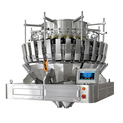 M / P 0.5L / 0.8L Blending Multihead Weigher Machine 32 Head สำหรับลูกเกดแห้งกีวีสตรอเบอร์รี่แห้ง