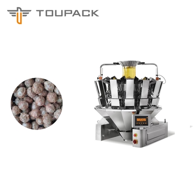 เครื่องชั่งกันน้ำเครื่องบรรจุลูกชิ้นแช่แข็ง 500g 1kg 5kg เครื่องบรรจุอาหารแบบชั่งน้ำหนัก