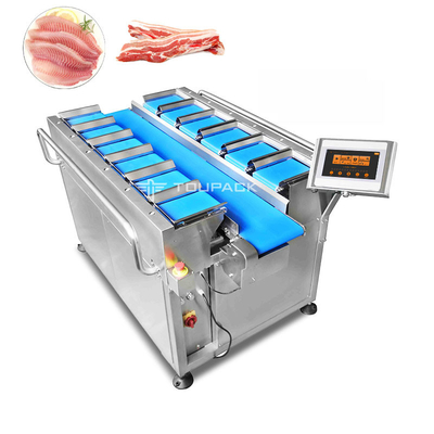 เครื่องชั่งน้ำหนักเนื้อหมูสดแบบถ่วงน้ำหนักอัตโนมัติ Belt Combination Weigher