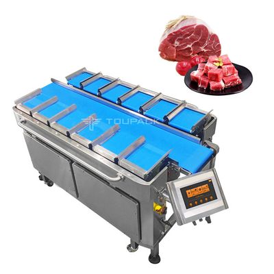 เครื่องบรรจุถุงสูญญากาศแบบโรตารี่ระบบชั่งน้ำหนักและบรรจุภัณฑ์ก้อนเนื้อ Multihead Weigher