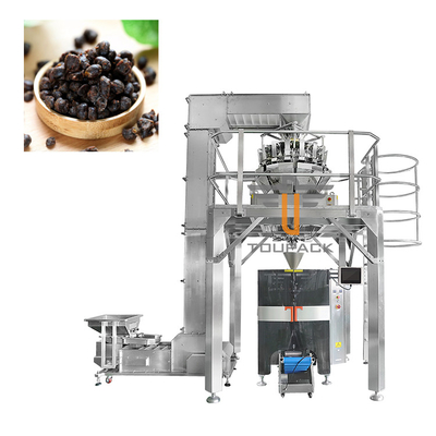 อัตโนมัติตั้งหลายหัว Weigher น้ําหนัก ถั่วโซยาหมัก เติมเครื่องบรรจุ