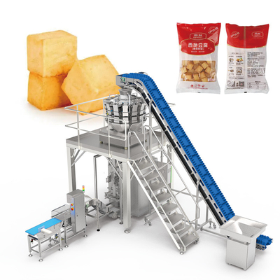 อัตโนมัติ Vffs Multihead Weigher เซลัดผักถุงเครื่อง เครื่องบรรจุผลไม้และผัก