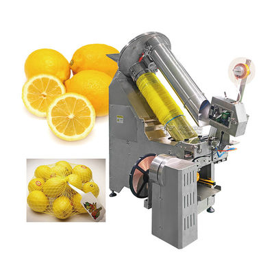 เครื่องบรรจุกระเป๋า Orange Net กระเทียมฝรั่ง กระเป๋า Net Clipper Packer Mesh Bag Sealing Clipping Machine