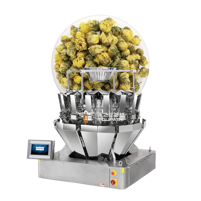 อัตโนมัติ Multihead ประกอบ Weigher ชา เครื่องชั่งถั่วกาแฟ ระบบ