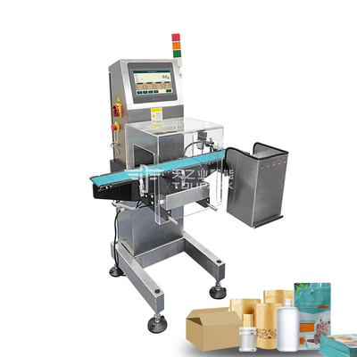 การตรวจสอบออนไลน์แม่นยําสูง Weigher อัตโนมัติ Digital Belt Conveyor Weight Checker สําหรับอาหาร