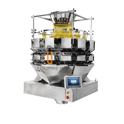 14 Head 5.0L 7.5L Multihead Weigher Machine สำหรับ Green Bean Salad Cabbage Cat Litter