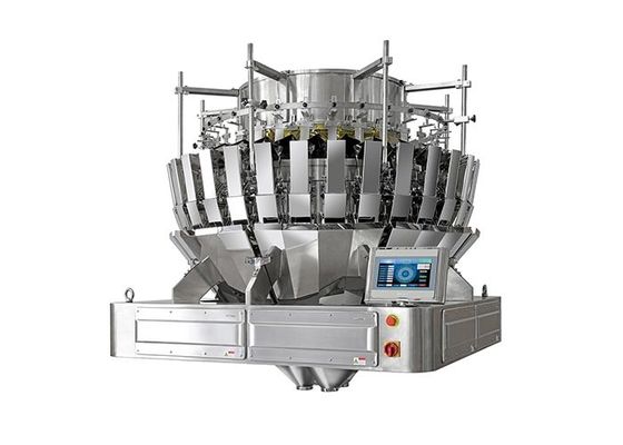 เชิงปริมาณ 32 หัวผสมผลิตภัณฑ์ผสม Multihead Weigher บรรจุภัณฑ์รวมสำหรับถั่ว