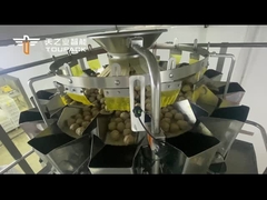 ลูกชิ้นปลาแช่แข็งกันน้ำอัตโนมัติ 500g 1kg 5kg ชั่งน้ำหนักและบรรจุแพ็คอาหารแช่แข็ง