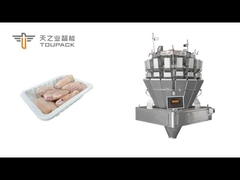 สายบรรจุตู้ปีกไก่แข็งแบบอัตโนมัติโดยตรง โดย TOUPACK screw multihea